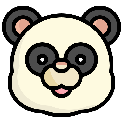 panda Generic Outline Color icon