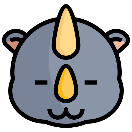 rinoceronte Generic Outline Color icono