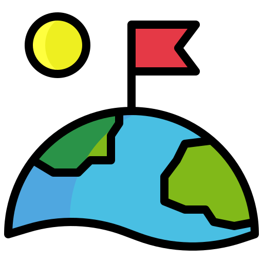 Earth Generic Outline Color icon