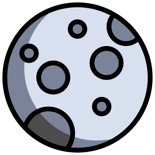 보름달 Generic Outline Color icon