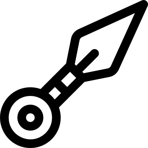 Kunai Basic Rounded Lineal icon