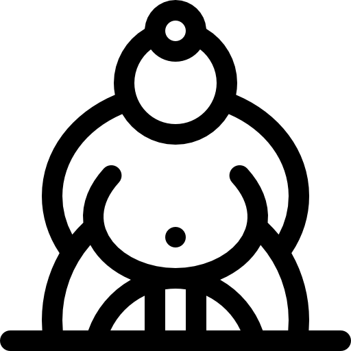 相撲 Basic Rounded Lineal icon