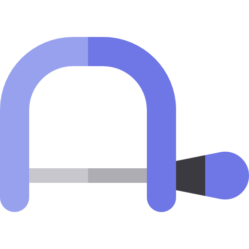 Hacksaw Basic Rounded Flat icon