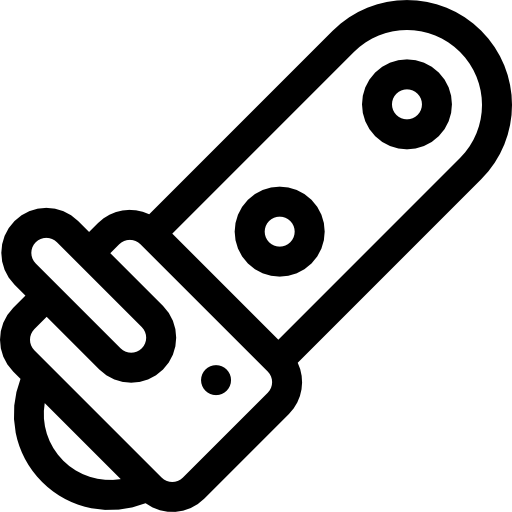 motosierra Basic Rounded Lineal icono