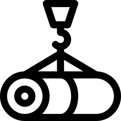 grua Basic Rounded Lineal icono