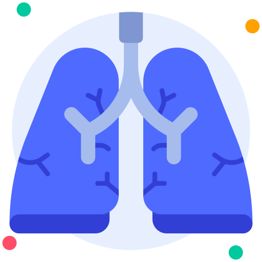pulmões Generic Rounded Shapes Ícone