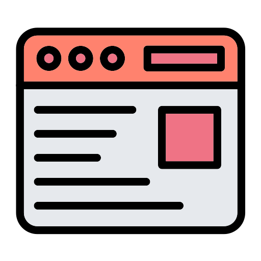 Website content Generic Outline Color icon