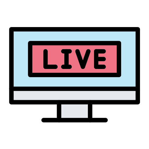 livestream Generic Outline Color icoon