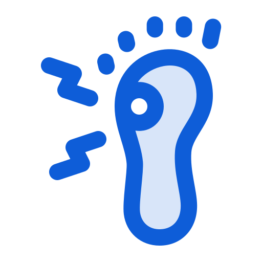 Foot Generic Blue icon