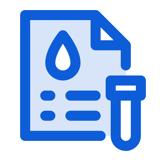 Medical report Generic Blue icon