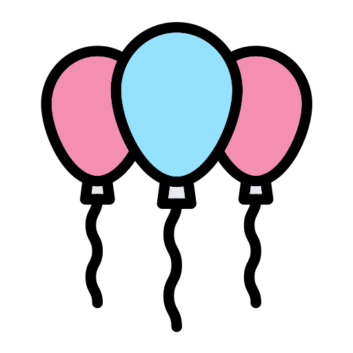 風船 Generic Outline Color icon