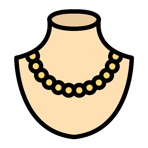 жемчужное ожерелье Generic Outline Color иконка