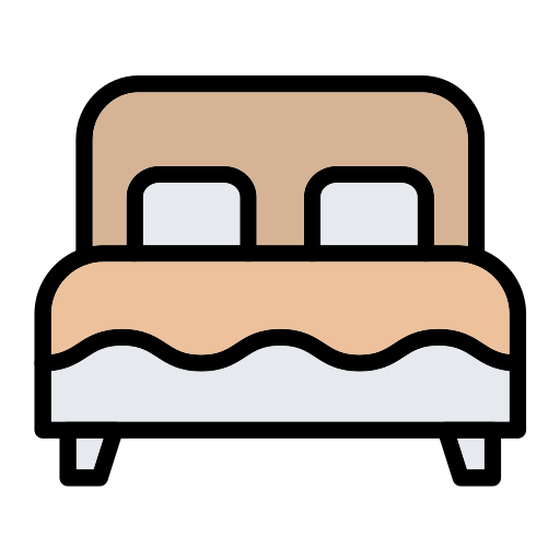 Double bed Generic Outline Color icon