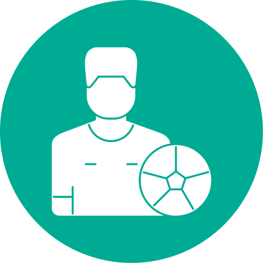 Football player Generic Mixed icon