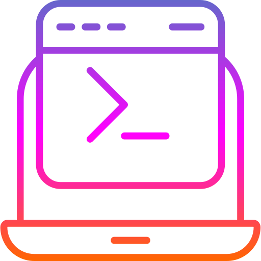 Command line Generic Gradient icon