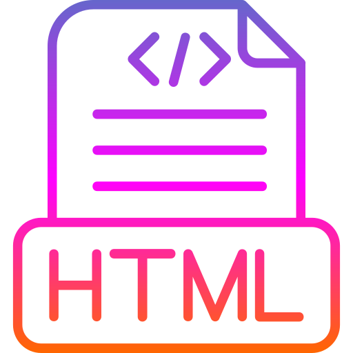 html 파일 Generic Gradient icon