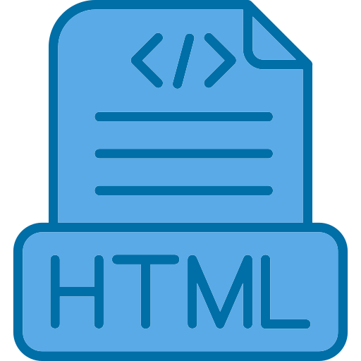 html-datei Generic Blue icon