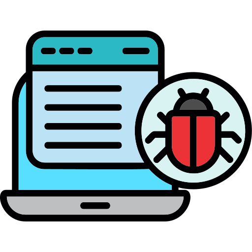 Bug Generic Outline Color icon