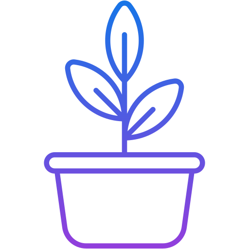 planta en maceta Generic Gradient icono