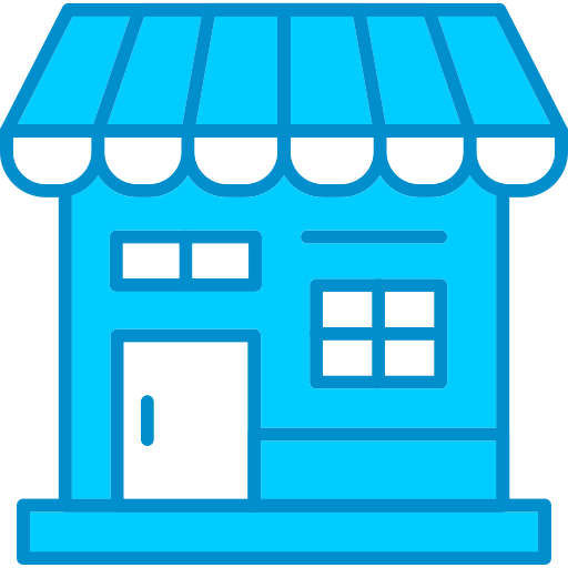 Laundry shop Generic Blue icon