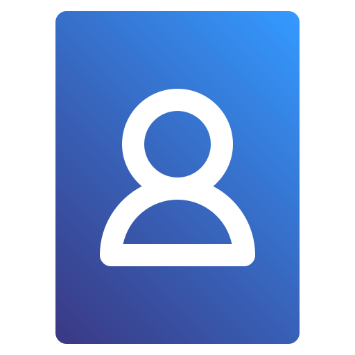 adresboek Generic Flat Gradient icoon