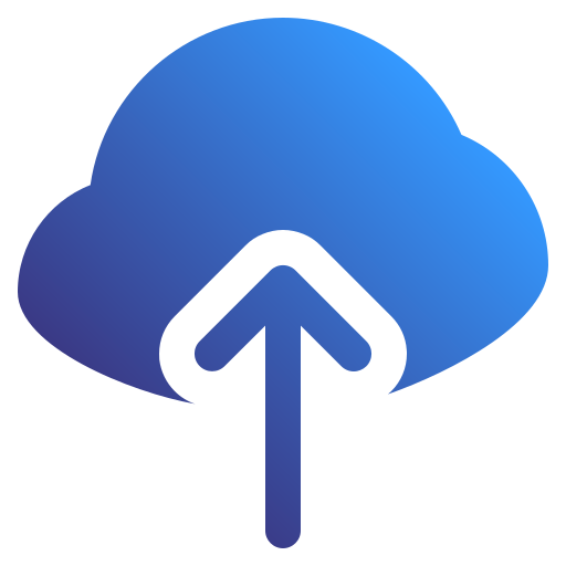 Cloud upload Generic Flat Gradient icon