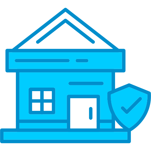 住宅保険 Generic Blue icon