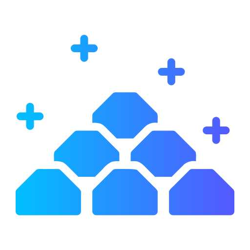 lingotti d'oro Generic Flat Gradient icona