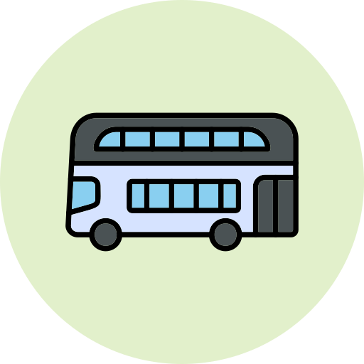 이층 버스 Generic Outline Color icon
