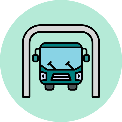bus depot Generic Outline Color icoon