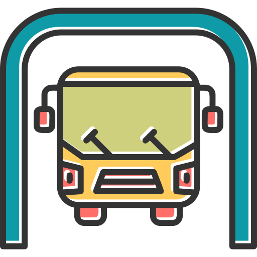 バス車庫 Generic Color Omission icon