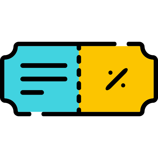Discount ticket Generic Outline Color icon