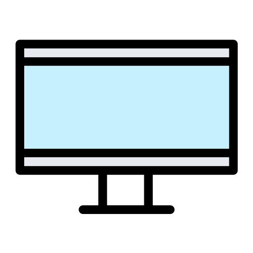 lcd-scherm Generic Outline Color icoon