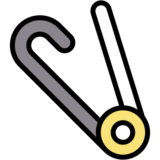 Safety pin Generic Outline Color icon