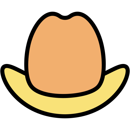 chapeau de cowboy Generic Outline Color Icône