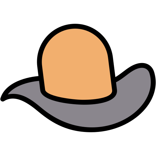 cowboyhoed Generic Outline Color icoon