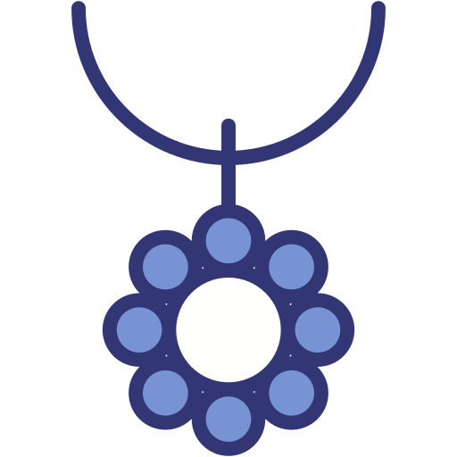 halsketting Generic Blue icoon
