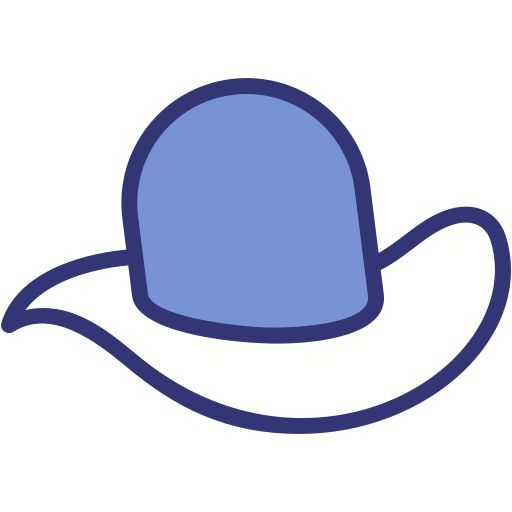 Ковбойская шляпа Generic Blue иконка