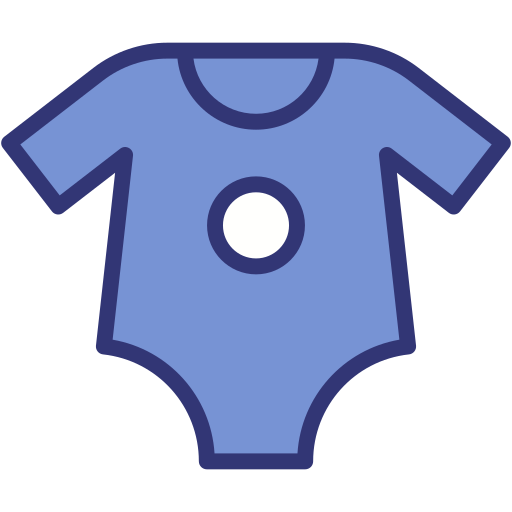 roupas de bebê Generic Blue Ícone