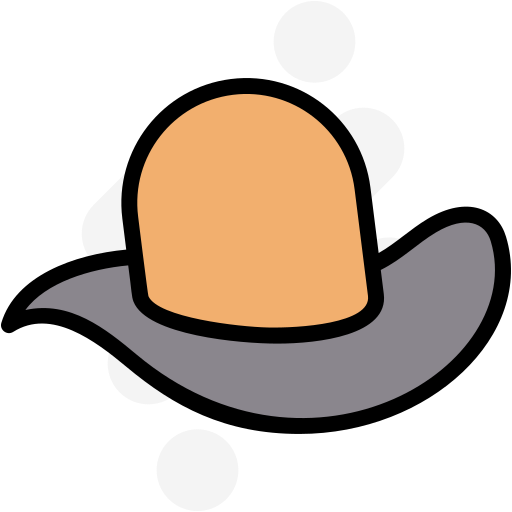 kowbojski kapelusz Generic Rounded Shapes ikona