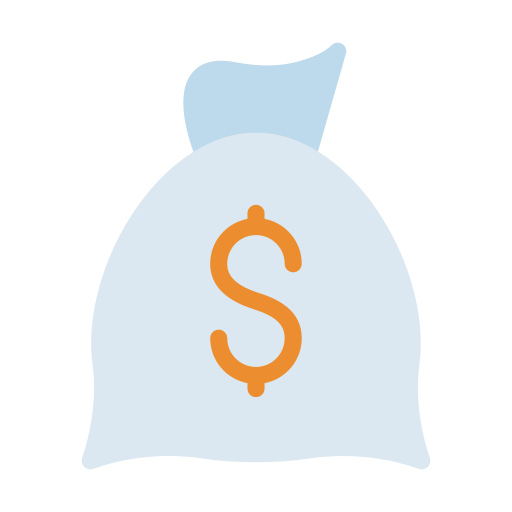 Money bag Vector Stall Flat icon