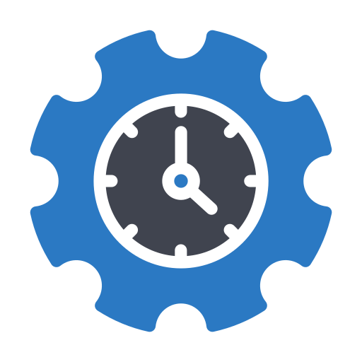 Time management Essential Color Blue icon