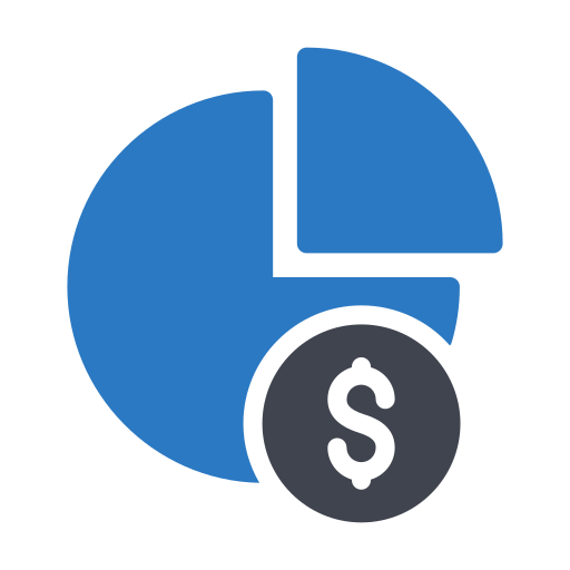 円グラフ Essential Color Blue icon