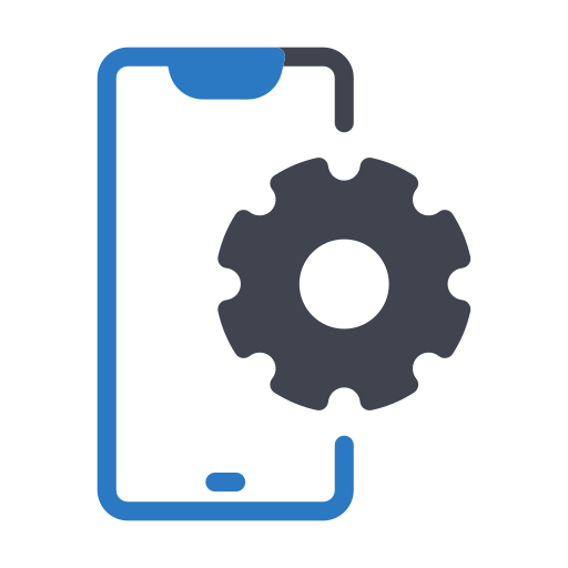 Mobile phone Essential Color Blue icon