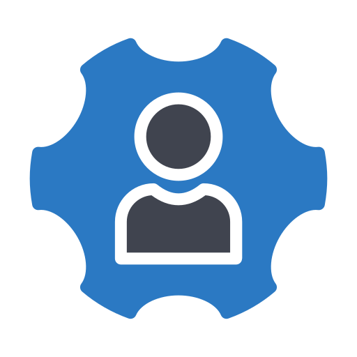 Project manager Essential Color Blue icon