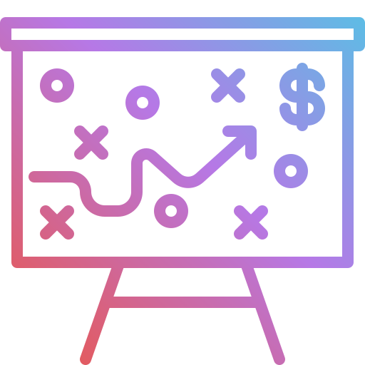 strategia d'affari Generic Gradient icona