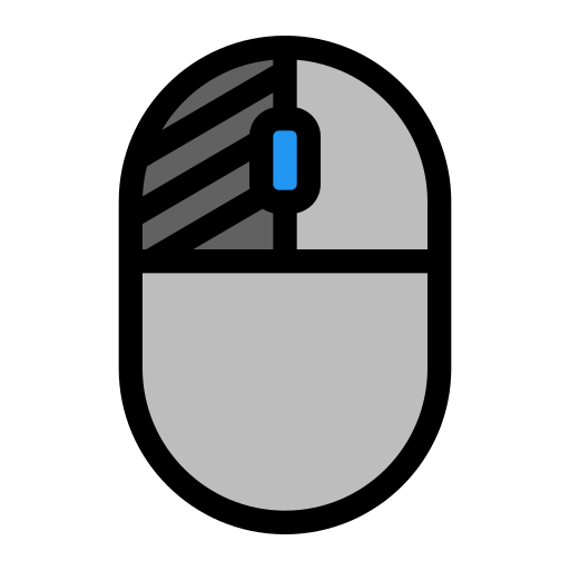 lewy przycisk myszy Generic Outline Color ikona