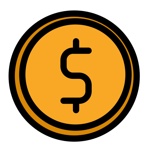 Coin Generic Outline Color icon