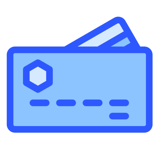 신용 카드 Generic Blue icon
