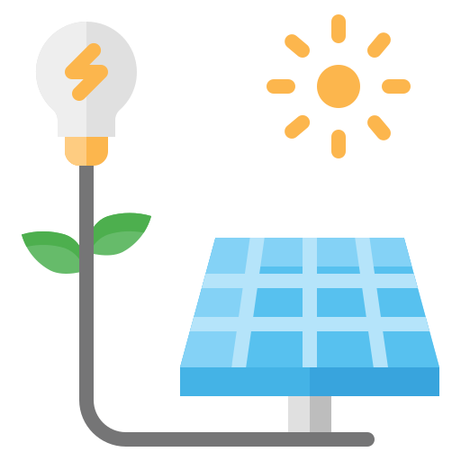 energía solar Generic Flat icono